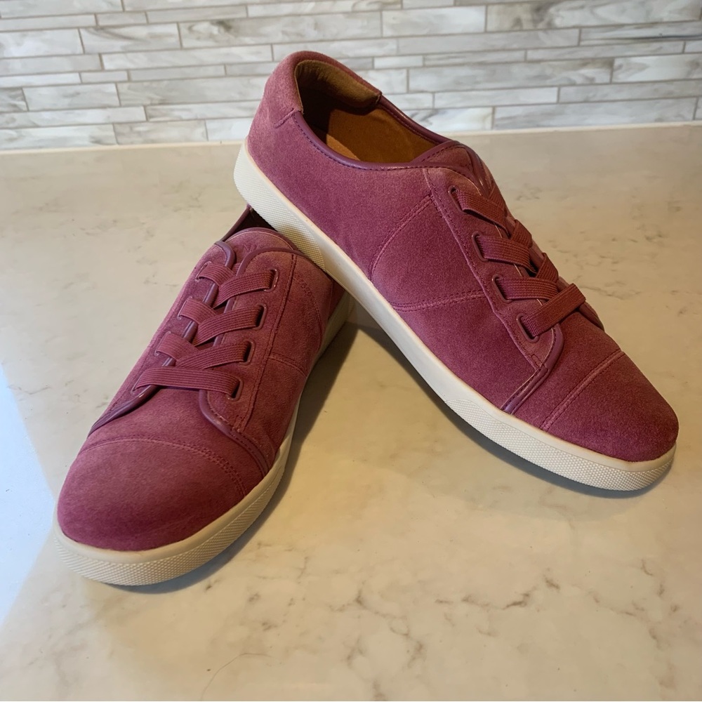 Vionic Lavender Rose Suede Sneakers size 9.5 - Picture 6 of 15